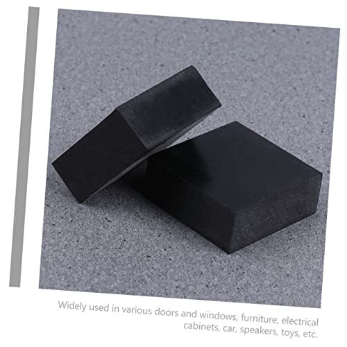 Cabilock 4pcs Exercise Mats Rubber Shock Absorber for Training Pad Home Thick Sound Insulation