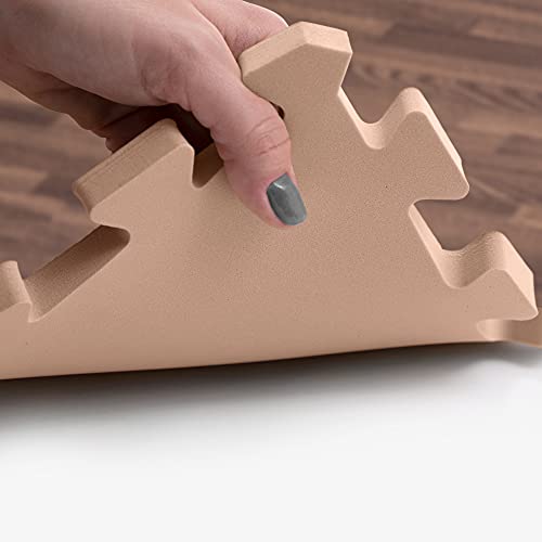 IncStores Premium Soft Wood Print Foam Flooring Tiles | Interlocking Foam Tiles for Home, Gym, Training and Yoga | 3/8 and 5/8 Inch - color: 5/8" - Dark Oak, size: 64 Sq Ft