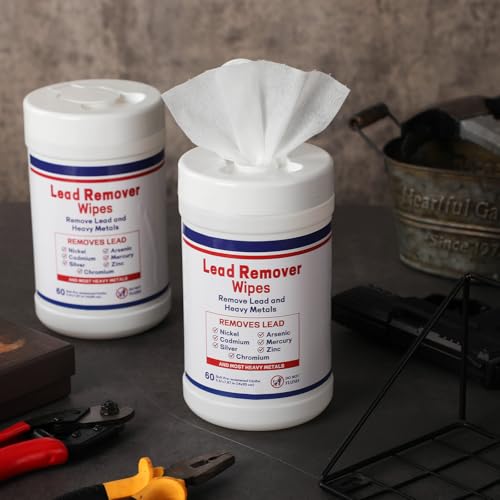 Nuanchu 1 Pack Lead Remover Wipes for Shooting 60 Count Per Canister Hand & Surface Cleaning Wipes Effectively Removes Lead, Dust, Oil & Grime Disposable Wipe for Mechanics Construction Diy (Classic) - style: Classic