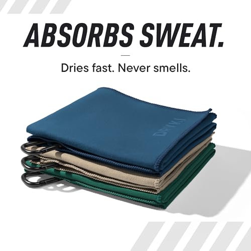 Pocket-Sized Sweat Towels - The Original Sweat Absorbing Handkerchiefs - Quick-Dry Microfiber Sweat Rags for Face, Hands, & Body - Men & Women - Gym, Sports, and Work (Creek: Large Size, 3 Pack) - color: Creek