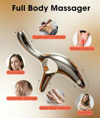 Gua Sha Trigger Point Massage Tool, Deep Tissue Massage Tools, Muscle Knots Remover, Scraper Therapy Tools for Full Body Pain Relief & Tension Release, Pocket Design Gifts for Women Men