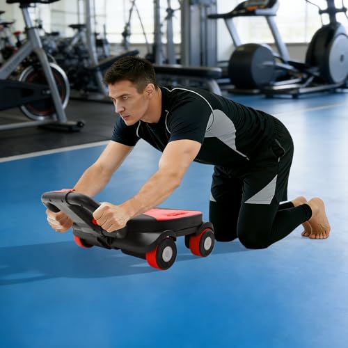 Abs Workout Wheel - color: Red
