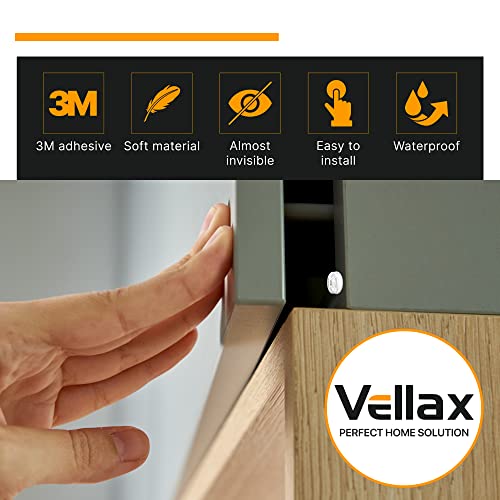 64 Self Adhesive Cabinet Door Bumpers – Sticky Clear Silicone Rubber Pads for Furniture Drawers, Kitchen Cabinets, Decor, Wall Protection – Vellax - size: 64 Pcs