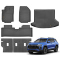 Floor Mats Custom Fit for Chevy Equinox 2025 2026 Fuel (Non EV) Trunk Mat with Backrest Mat All Weather TPE Cargo Liner Full Set for Chevrolet Equinox Accessories, Black - size: For Chevy Equinox 2025-2026 Floor Mats Full Set