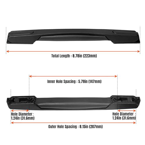 Luggage Handle 223mm Durable Spare Replacement Luggage Grip Carry Strap (HR-12Z) - size: 223mm