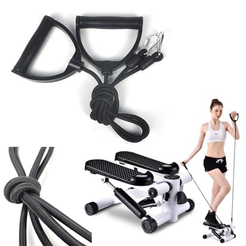 2 Pack Exercise Steppers Resistance Bands Replacement Resistance Band with Handles Elastic Exercise Bands for Mini Stair Steppers Fitness Stepper Stair Step Workout Machine Twist Mini Stepper