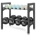 Upgraded Dumbbell Rack, 600LBS | 250LBS Heavy Duty Weight Rack for Home Gym, Weight Rack for Dumbbells & Kettlebells Organizer (Rack Only) - size: 2 Tier