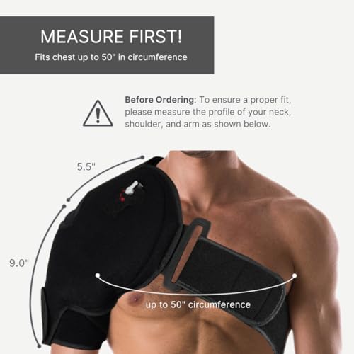 NatraCure Advanced Hot or Cold Therapy Shoulder Ice Pack Wrap, for Shoulder Pain Relief - (Heating Pad for Rotator Cuff Injuries, Surgery, Gym Injuries, Baseball, Pitching) - 16032 - style: Advanced