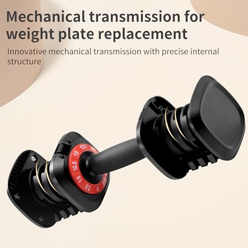 Shaking Weight Adjustable Dumbbell Set 22-66 lbs, 5LB Pink & 25LB Black for Men & Women, Home Gym Equipment, Full Body Workout, Arm Training, Non-slip Noiseless Dumbbells - color: black, size: 25lb-pair