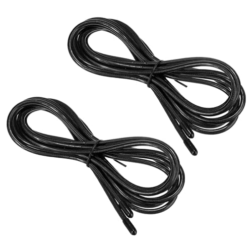 PATIKIL Speed Jump Rope Replacement Cable Professional Skipping Rope Replacement for High-Speed Jump Ropes - color: Black