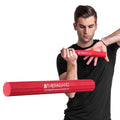 THERABAND FlexBar Resistance Bar, Light, Red Flex Therapy Bar for Physical Therapy, Wrist & Forearm Exercise Equipment, Non Slip Grip, Compact Design - color: Red - Light, style: New Version