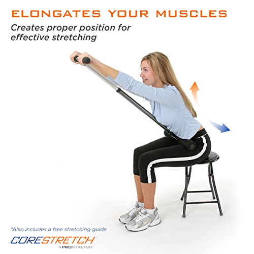 ProStretch CoreStretch, Adjustable Stretcher for Back & Shoulder Pain | Upper and Lower Back Stretcher, Physical Therapy Tool for Back & Shoulder Pain Relief