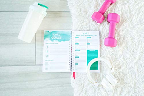 CBJ Well Journal, A 12-Week Food and Exercise Journal for Women by Coaching by Jennifer - Health Tracker and Goal Planner to Log Weight, Diet, Exercise, Body Measurement, Mindfulness, and Wellness