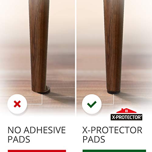 X-PROTECTOR Non Slip Furniture Pads - 8 pcs Premium Furniture Grippers 2"! | Self-Adhesive Rubber Feet Furniture Feet - Ideal Non Skid Furniture Pad Floor Protectors - Keep Furniture in Place! - size: 8 Round 2"