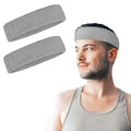 2 Pack Sweat Band, Sweat Bands Headbands for Men, Women, Sports, Tennis, Running, Gym, Workout - color: Gray