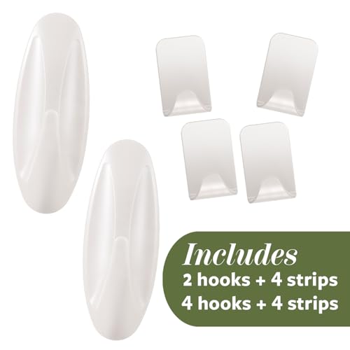 Command Mixed Hooks Pack, Radiant Pearl, 6/Pack (PRMHP-6ESF) - color: Radiant Pearl