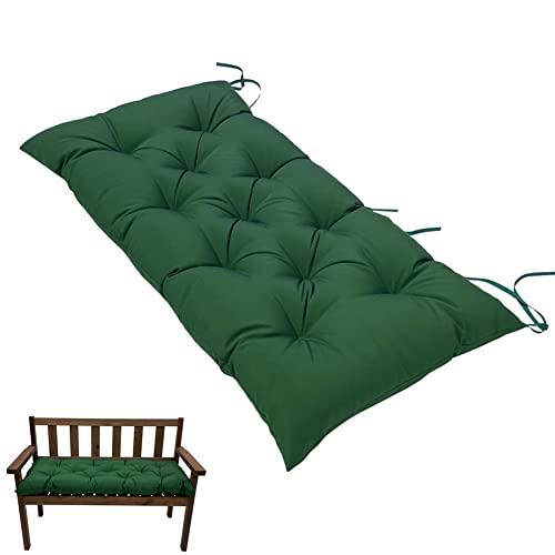 SeaHome Indoor/Outdoor Bench Cushion,Waterproof Swing Seat Cushion,Outdoor Chair Cuhion,for Lounger Garden Furniture Patio Loveseat Bench (47.2" x 19.7", Green) - color: Green, size: 47.2" x 19.7"