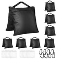 8 Packs Sandbags Weight Bags for Photo Studio, Heavy Duty Saddlebag for Canopy, Umbrella Base, Backdrop Stand, Photo Tripod, Picnic Table,Fishing Chair - size: 8 PCS