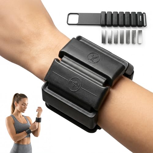 PROIRON Wrist & Ankle Weights Set of 2 (1 lb/2 lb Each) Adjustable Wrist Weights for Women Men,Soft Silicone arm & Leg weights for Walking,Pilates,Yoga,Workout,Strength Training - color: black, size: 2LB*2