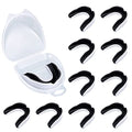 Sport Mouth Guards Gum Teeth Armor Game Guard for Boxing Basketball Football Hockey Karate Basketball Rugby Match - color: Black White Combined