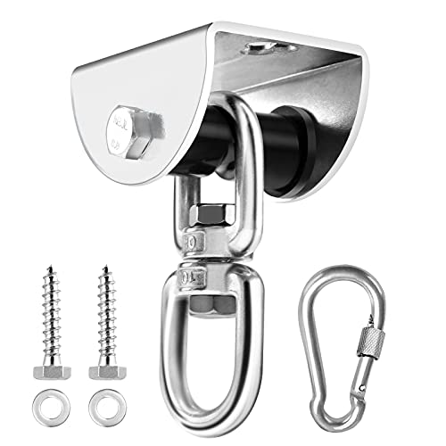 Eapele Heavy Bag Hanger, Punching Bag Mount for Ceiling 360° Swivel Wood Beam Holder for Boxing Bag, Heavy Bag, Gym Punching Bag, Speed Bag, Aerial Yoga Swing, Gymnastic Rings, Sandbag, Hammock - color: Heavy Bag Hanger