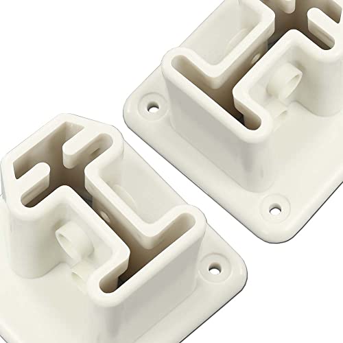 G-PLUS Ladder Flanges Pool Ladder | Compatible with Heavy Duty Resin In-Pool Above Ground Swimming - size: White(square)
