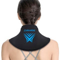 Neck Ice Pack Wrap Reusable Gel Ice Packs for Cervical Injuries Pain Relief, Flexible Cold Hot Compress Therapy for Shoulder Swelling, Bruises, Stiff Neck, Migraine, Surgery Recovery Gift Women Men - style: Neck-Black