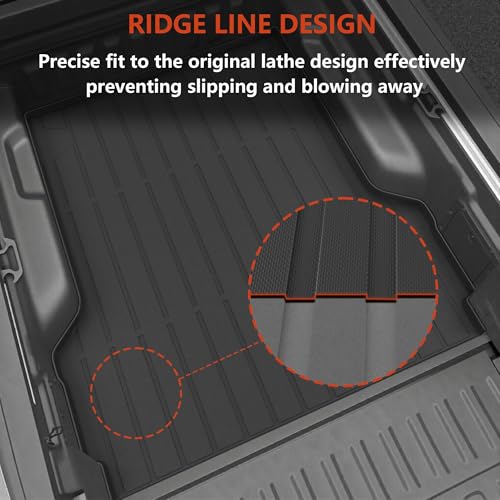 KARPAL Floor Mats for 2022-2025 2026 Ford Maverick Hybrid (Not Fit Gas) | All Weather TPE Custom Fit Ford Maverick Hybrid Accessories 1st&2nd Row Floor Liner & Bed Mat Full Sets - style: 2022-2026 | For Ford Maverick Hybrid | 1st & 2nd Row & Cargo