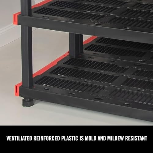 CX Craftsman 5-Tier Highly Durable Storage Rack, 5 Shelves That Support up to 200lbs/shelf, Organization and Storage, Weather-Resistant Design, Easy Assembly, American Made (72.3”H x 40”W x 24”D) - style: 5-Tier