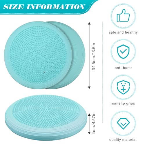 Libima 8 Pcs Wiggle Seat Inflated Wobble Cushion Sensory Seat Flexible Balance Board Balance Disc for Kids Men Women Physical Exercise Improving Posture Home Office Classroom - color: Macaron Color