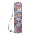 Yoga Mat Bag for Women & Men, Full-Zip Canvas Pilates Bag with Pockets | Lightweight Yoga Mat Carrier with Adjustable Shoulder Strap, Fits 1/4 & 1/3 Inch Thick Mats, for Studio Gym Travel Workout - color: Celestial