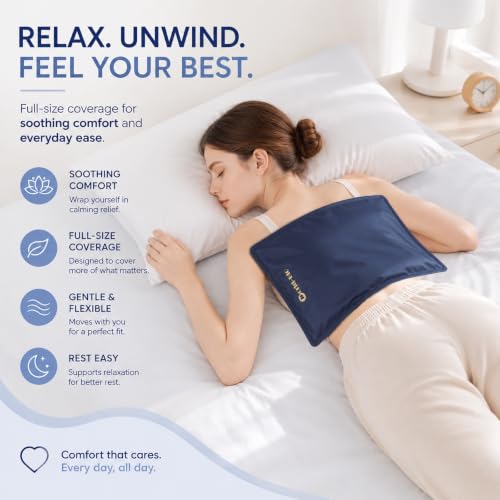 WORLD-BIO 2Pcs Flexible Large Gel Ice Pack for Injuries,Reusable Cold Packs | 11.5" x 15.4" Lareg Size,Stays Flexible When Frozen, Hot Cold Gel Packs for Back, Shoulders, Waist, Legs,Long-Lasting Cold - size: 2cps 12*16"