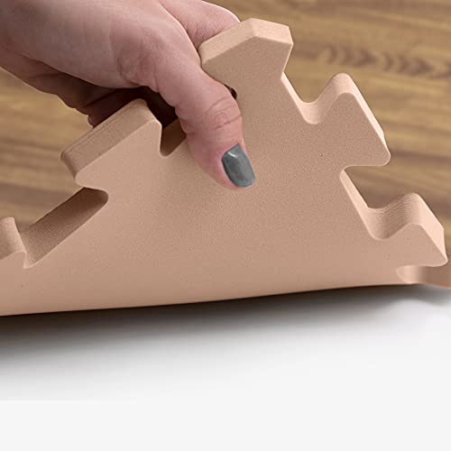 IncStores Premium Soft Wood Print Foam Flooring Tiles | Interlocking Foam Tiles for Home, Gym, Training and Yoga | 3/8 and 5/8 Inch - color: 5/8" - Light Oak, size: 48 Sq Ft