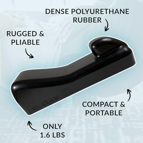 QL Claw Massage Tool for Back Pain Relief – Lower Back Massager & Trigger Point Massage Tool for Back, Hip & Glutes – Portable Manual Muscle Release Device - color: Black