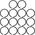 RONYOUNG 14PCS Elastic Boot Straps Military Leg Straps Blousing Garters with Metal Hooks for Navy Army Air Force - color: Black