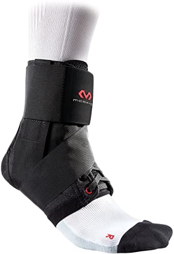 McDavid Ankle Brace Ultralight for Sprained Ankle, Figure 8 Ankle Braces, Lace up Ankle Brace, Ankle Braces for Men and Women, Ankle Support Brace and Stabilizer - color: Black, size: Small