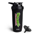 Smartshake TMNT Reforce Stainless Steel Protein Shaker Bottle - Non Insulated Unisex Gym Bottle | Metal Shaker Bottles - 900 ml | 30 oz - Leakproof Screw-on Lid - BPA Free | New Black - color: New Black