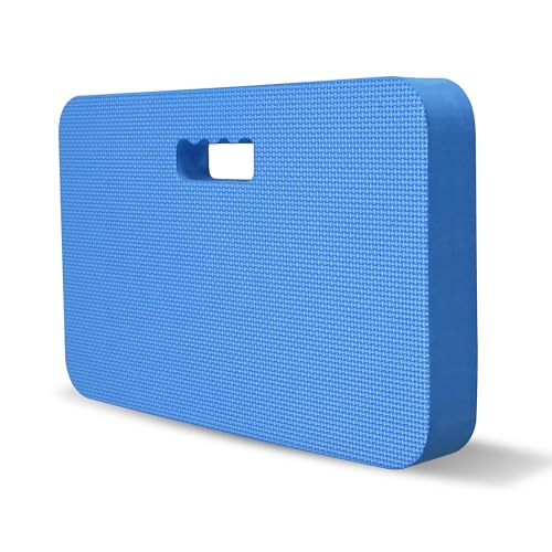 Gardzen Extra Thick Garden Kneeling Pad, EVA Foam Kneeler Pad for Gardening, Baby Bath, Yoga, Pilates, Exercise, 18" x 11" x 1.5", Blue - size: 18" x 11" x 1.5" - 1 Pack