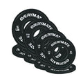EVERYMATE Change Weight Plates 1.25LB 2.5LB 5LB Set Fractional Olympic Bumper Plates for Cross Training Steel Insert Strength Training - color: 18.5 LB(0.5+1.25+2.5+5), size: Black