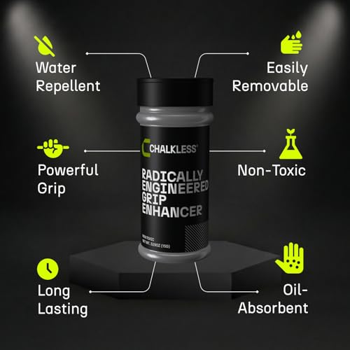 Chalkless Grip Enhancer - Premium Liquid Chalk Alternative & Less Mess Hand Chalk for Weightlifting, Powerlifting, Yoga, Gaming, Climbing, and More, Non-Toxic Long-Lasting & Reliable - style: 15 Gram