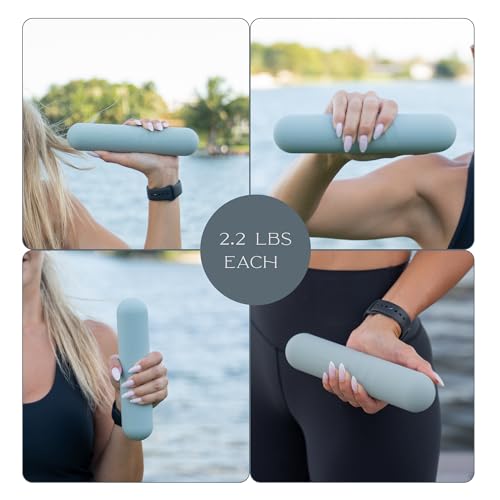 Dumbbell - Hand Weights for Exercise, Muscle Toning, Muscle Toning, Strength Building & Full Body Workout - color: BLUE, style: 2.2 lb