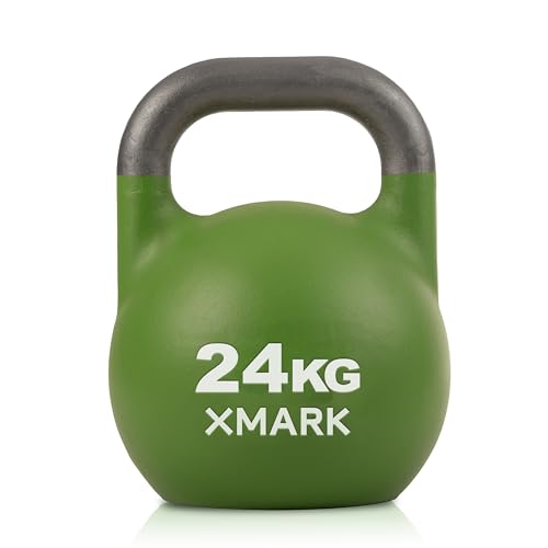 XMARK Kettlebells, Competition Kettle Bells for Strength Training, Squats, Deadlifts,Kettle Bell Swings, Exercise Equipment for Home and Gym - Available in Sizes From 8kg to 32kg - color: 05) 24 KG Kettlebell
