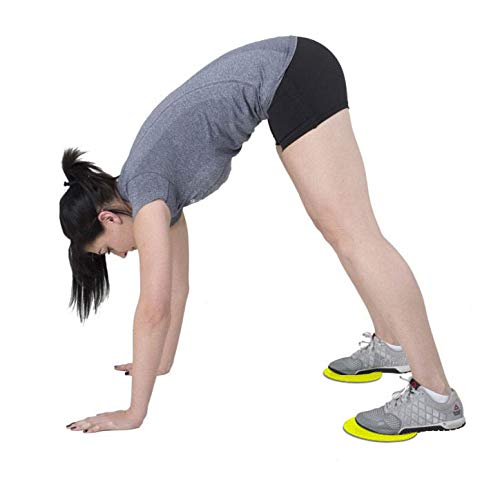 Synergee Core Sliders – Dual Sided Ab Exercise Equipment - color: Yellow