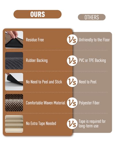 PADOOR Non Slip Stair-Treads,Rubber Backing Stair-Runners for Wooden Steps,15PCS Residue Free Carpet Stair Treads for Kids and Dogs 8"x30" Black - size: 15PCS, style: Black