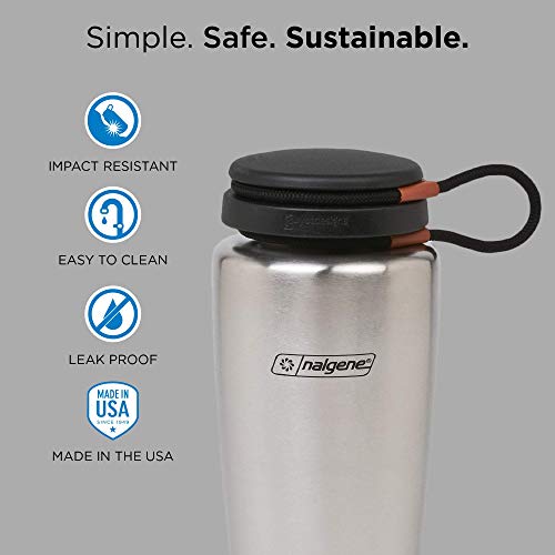 Nalgene Backpacker 32 Oz Stainless Steel Bottle(packaging may vary )