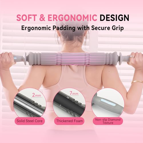 Adjustable Dumbbell Set 13LB/18LB/22LB/35LB, 4-in-1 Soft Shell Weight Set with Connector, Converts to Barbell & Kettlebell, Strength Training Equipment for Home Gym, Ideal for Women & Beginners - color: Pink-35 LB