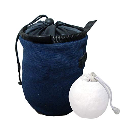 Z ATHLETIC Chalk & Bag Combo for Gymnastics, Climbing, and Weight Lifting (Refillable, Multiple Colors) - color: Dark Blue
