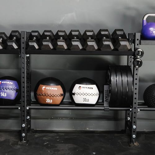 Titan Fitness Set of 4 Dividers for Bumper Plate/Medicine Ball Shelf, Compatible with the Elite Series Mass Storage System for Home Gym Storage Organization