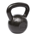 Amazon Basics Cast Iron Kettlebell for Strength Training, Textured Wide Handle, Black