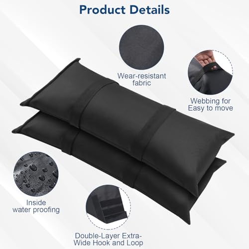 100 LBS Umbrella Base Weights Sandbags, 2 Packs Fillable Sand Bags for Weight, Weatherproof Heavy Duty Sandbags for Umbrella Base, Weight Bags for Cantilever, Patio Umbrella, Poolside Accessories - size: 100LBS(2Packs)